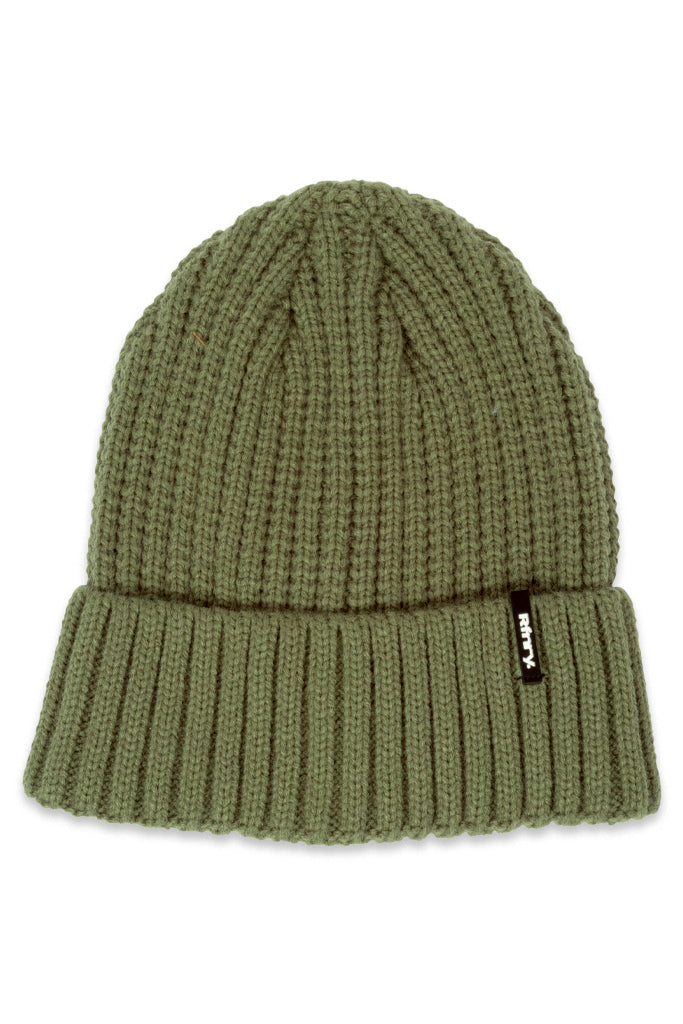 Ribbed Beanie Green
