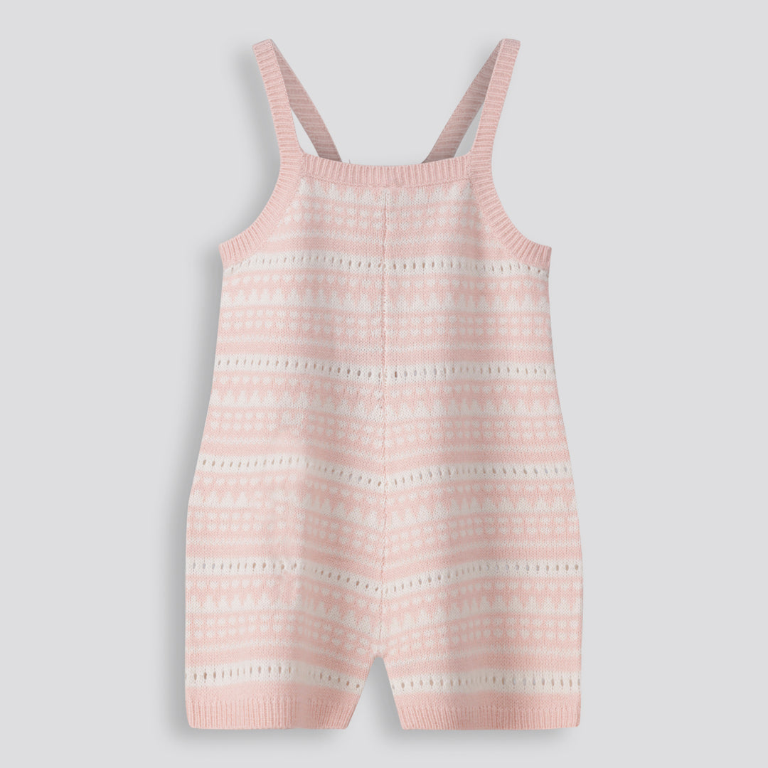 Girls Short Romper Rose