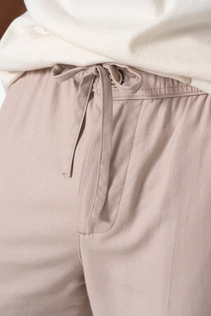 Ironed Seam Pants Mushroom