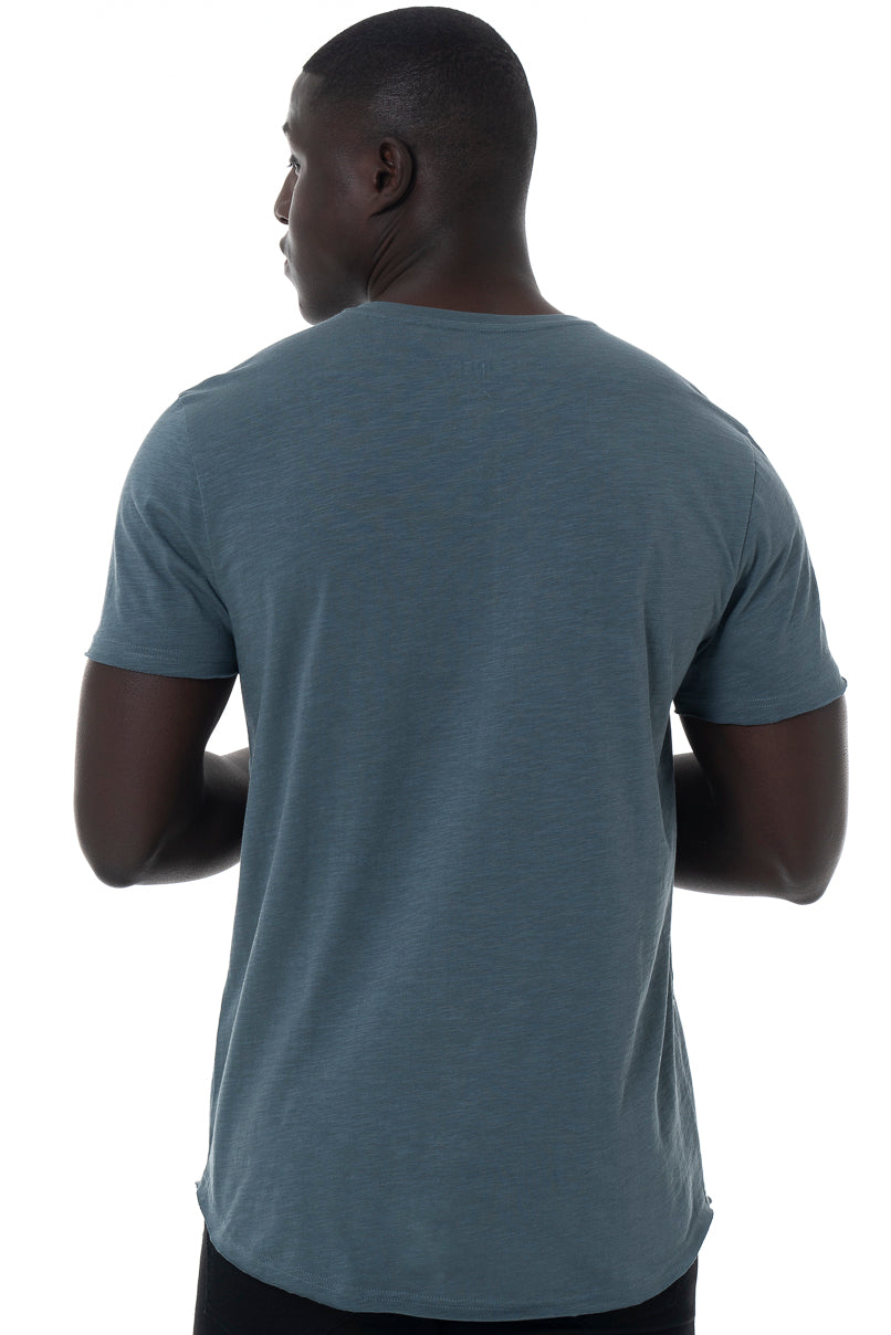 Henley T-Shirt Blue