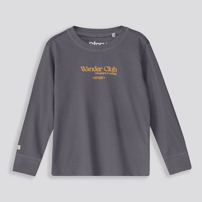 Boys Wander Club Long Sleeve Charcoal