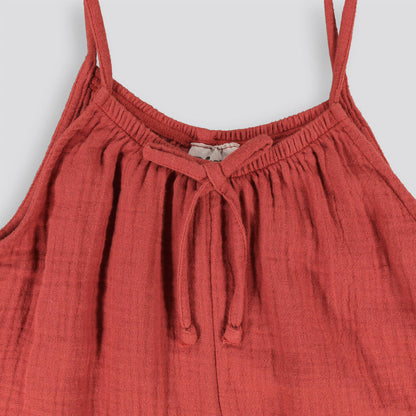 Girls Jumpsuit Brick
