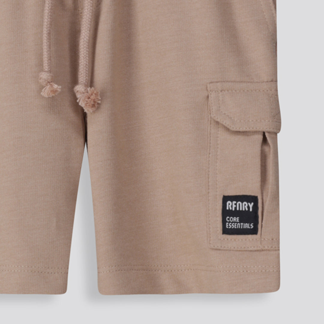 Boys Trackie Shorts Biscuit