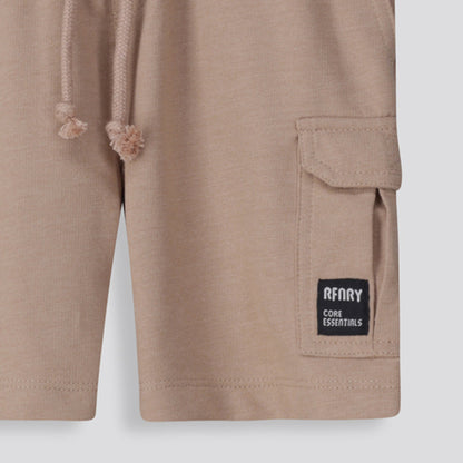 Boys Trackie Shorts Biscuit