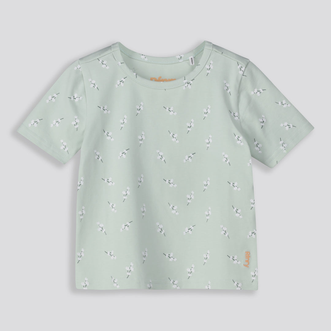 Girls Print Tee Green