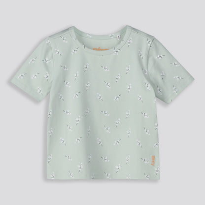 Girls Print Tee Green