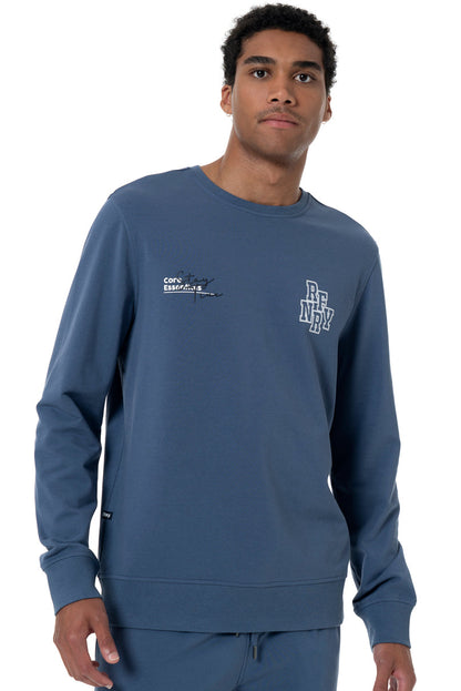 Statement Sweat Top Indigo