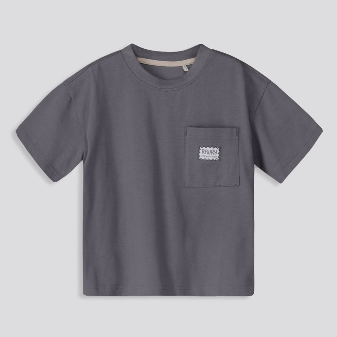 Boys Oversized Tee Charcoal