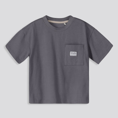 Boys Oversized Tee Charcoal