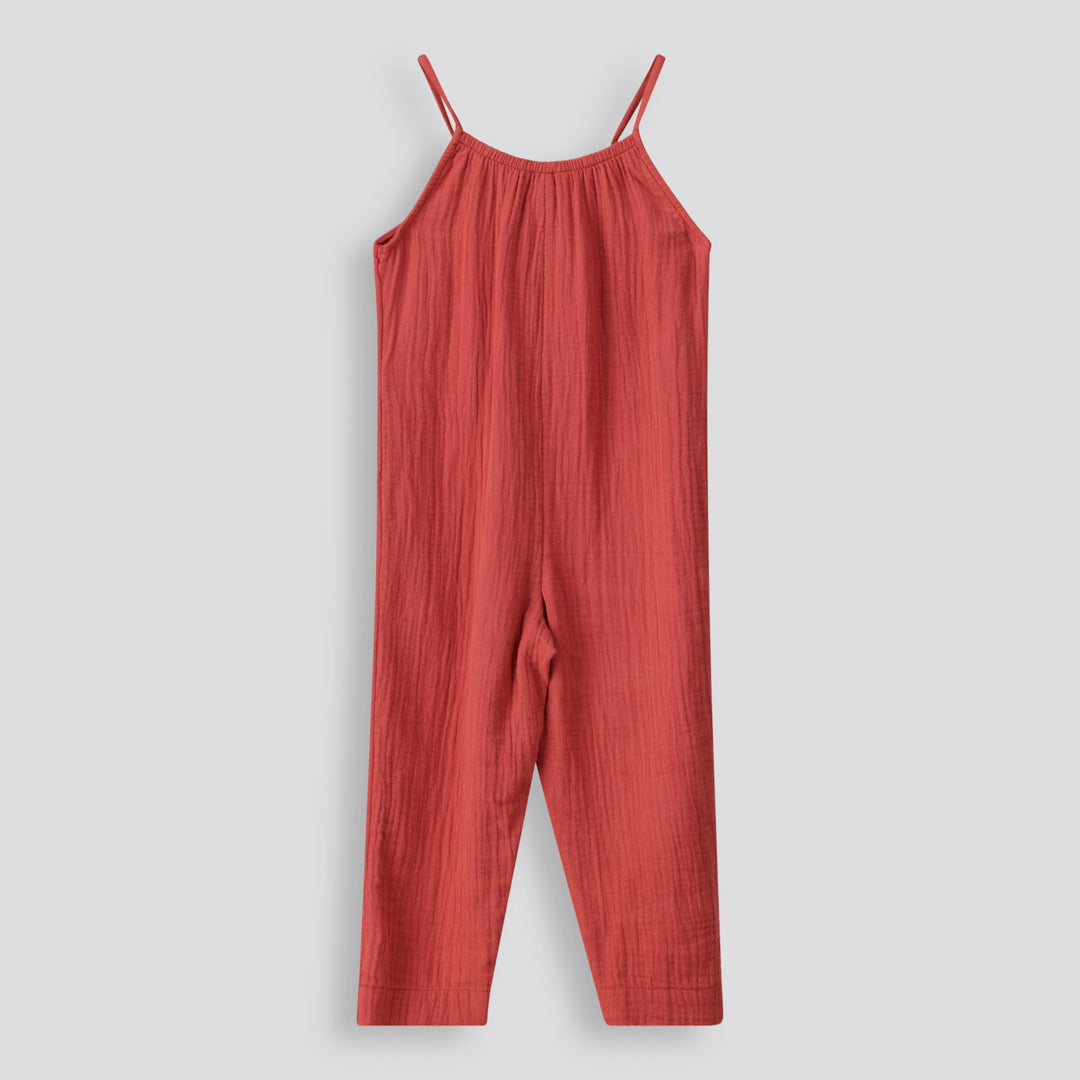Girls Jumpsuit Brick