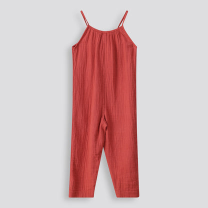 Girls Jumpsuit Brick