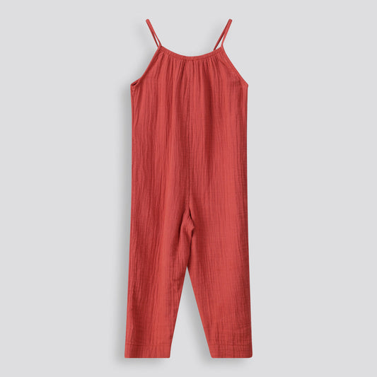 Girls Jumpsuit Brick