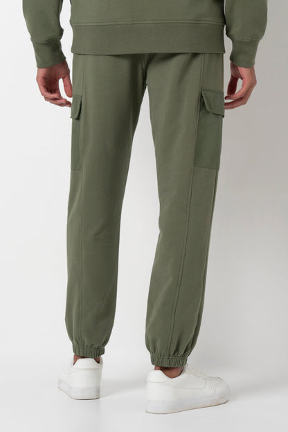 Cargo Pocket Track Pants Olive