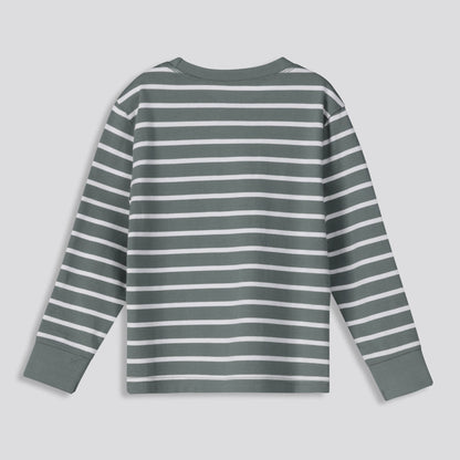 Boys Striped Long Sleeve Fatigue