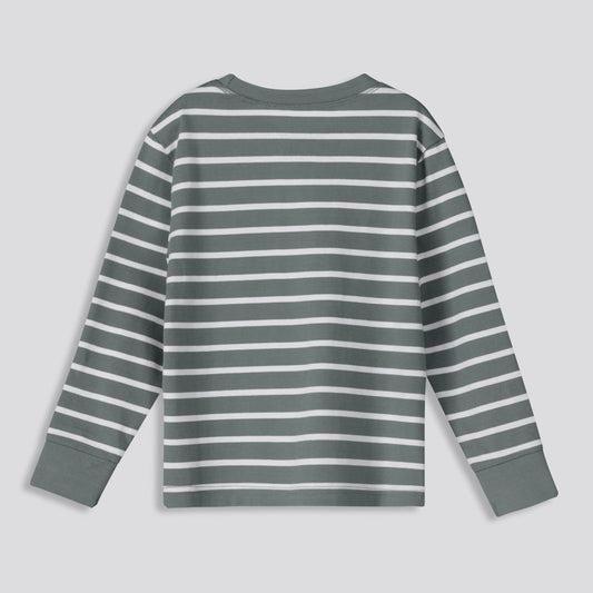 Boys Striped Long Sleeve Fatigue