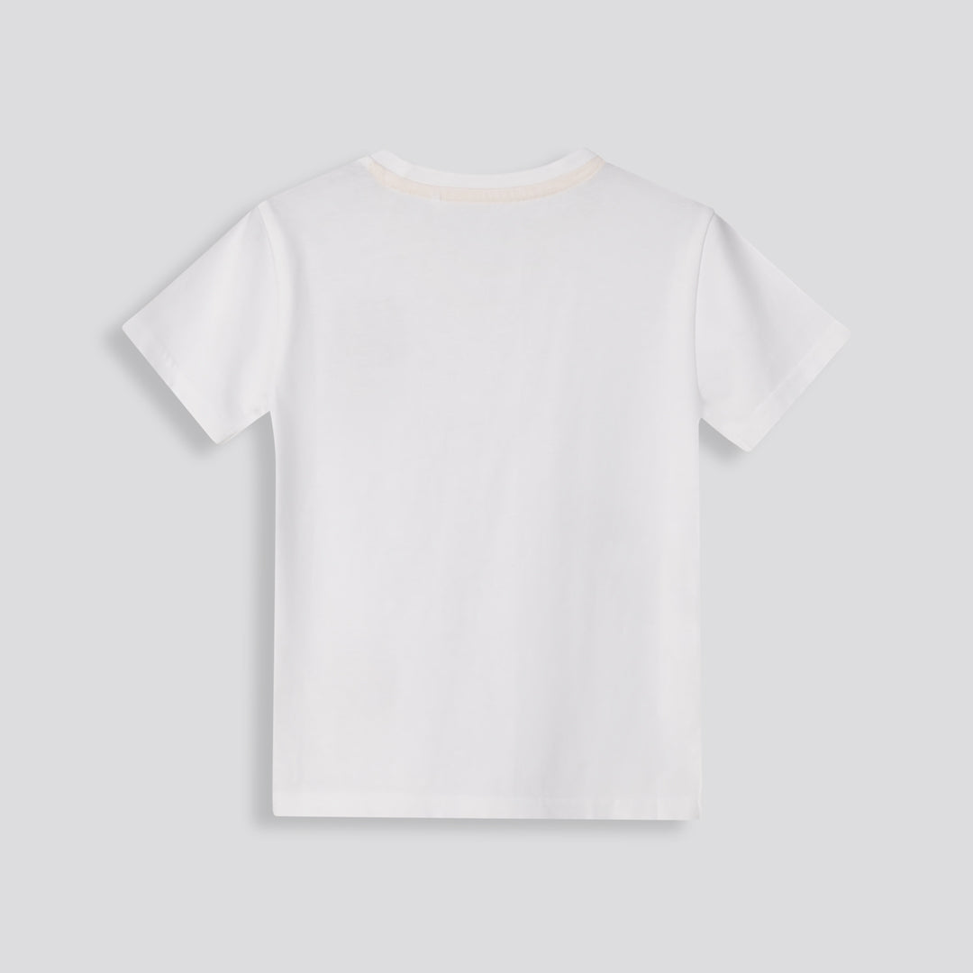 Boys Branded Tee Optic White