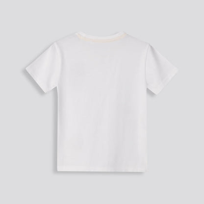 Boys Branded Tee Optic White