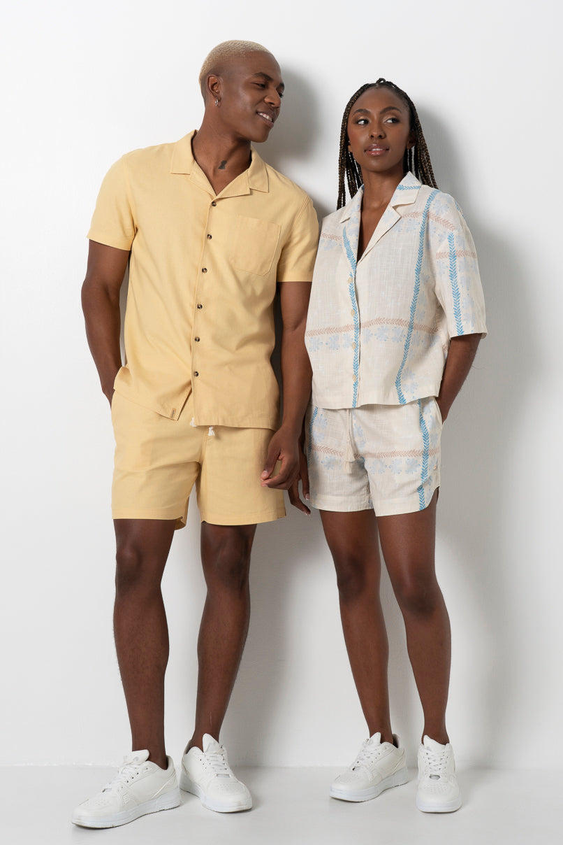 Textured Shorts Stone