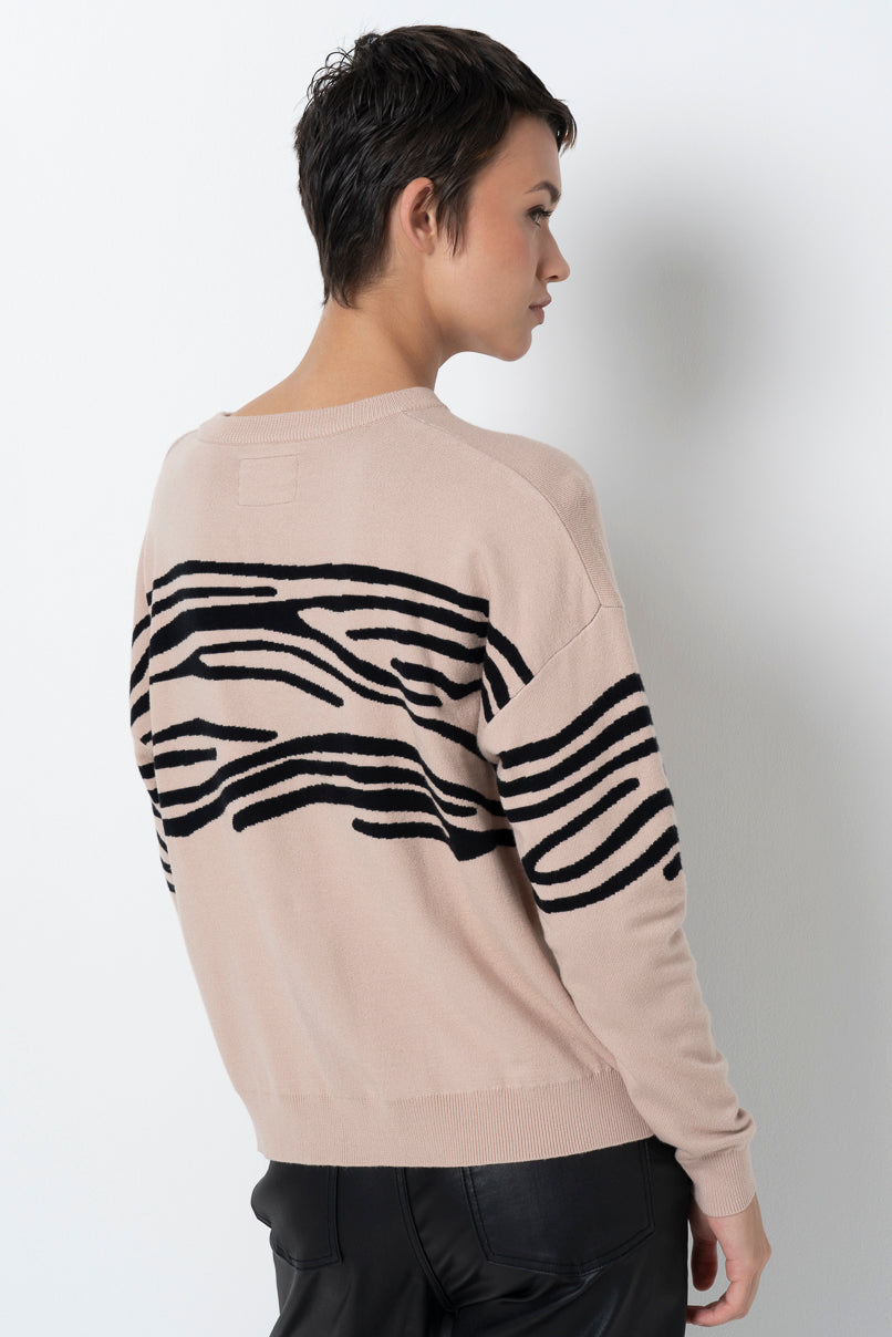 Jacquard Jumper Stone