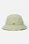 Raw Edge Denim Hat Sage