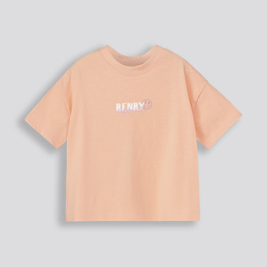 Girls Boxy Tee Yellow
