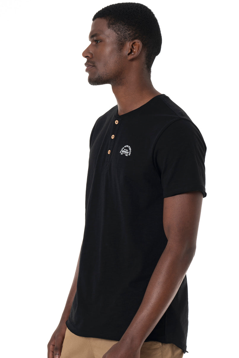 Henley T-Shirt Black