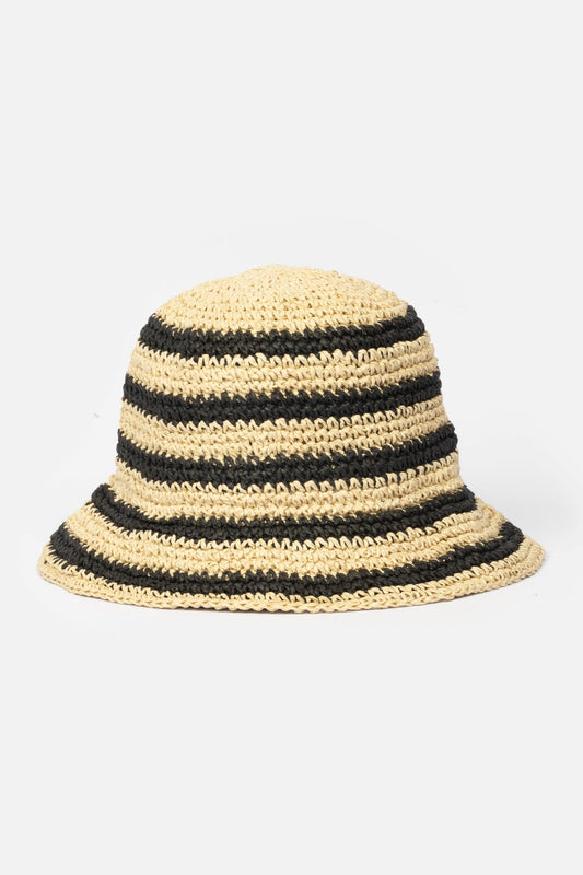 Raffia Stripe Hat Natural