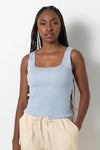 Square Neck Top Blue