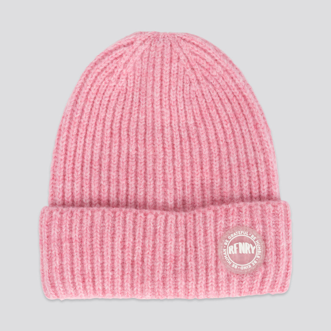 Girls Pink Speckle Beanie Light Pink
