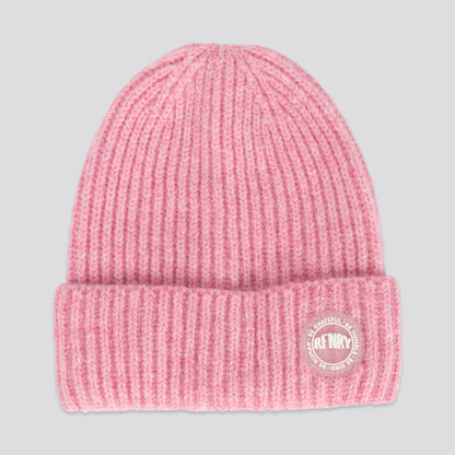 Girls Pink Speckle Beanie Light Pink