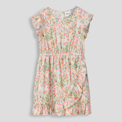 Girls Dress Beige