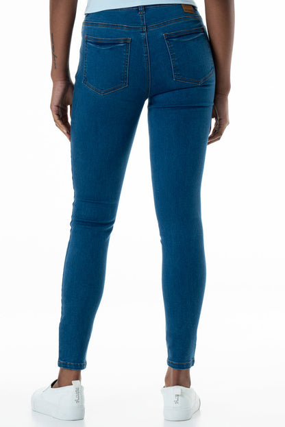 Rf01 Mid Rise Skinny Jeans Mid Wash