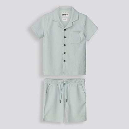 Boys Textured Shirt Sage