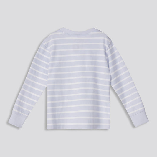 Boys Striped Long Sleeve Light Blue
