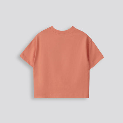 Girls Cropped Tee Rust