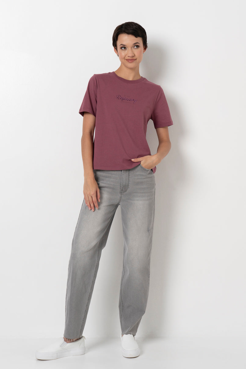 Slim Fit T-Shirt Purple