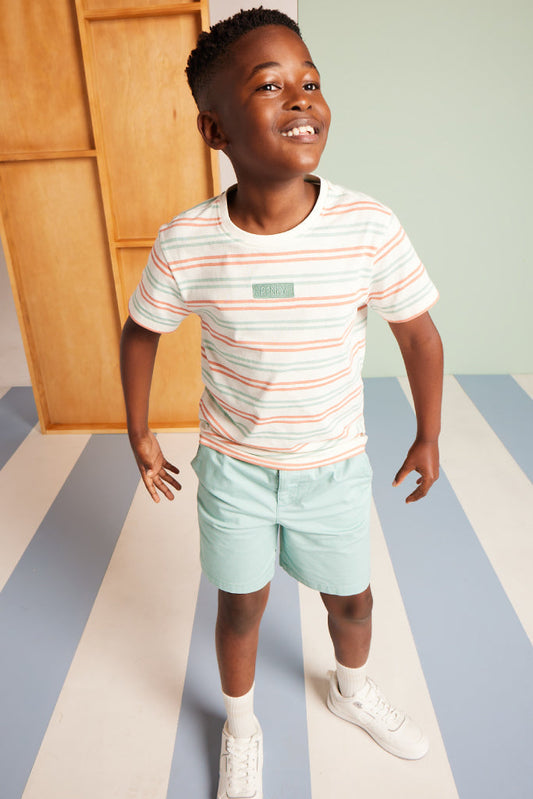 Boys Chino Shorts Aqua
