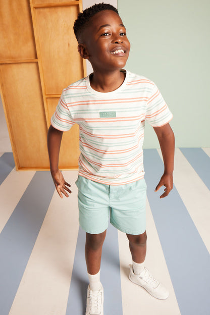 Boys Chino Shorts Aqua
