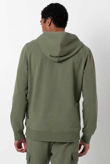 Cargo Pocket Hoodie Olive