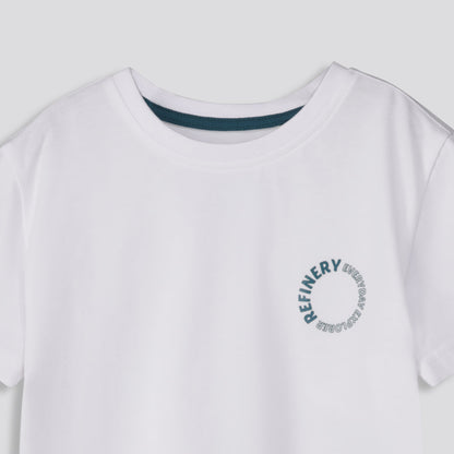 Boys Branded Tee Light Blue
