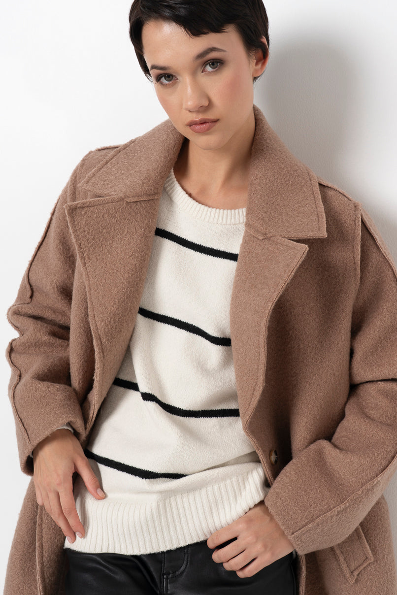 Borg Coat Stone