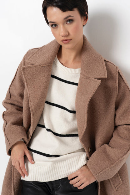 Borg Coat Stone