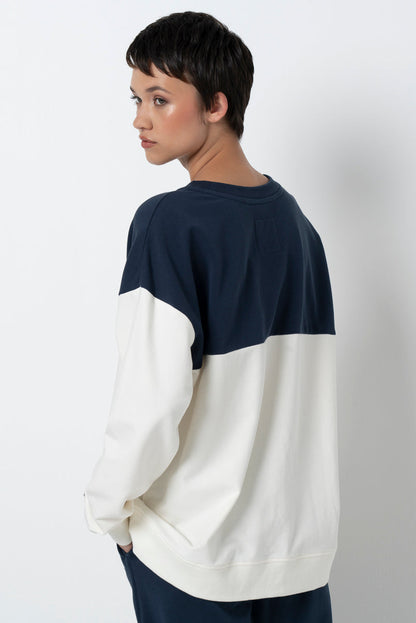 Colourblock Sweatshirt Milk