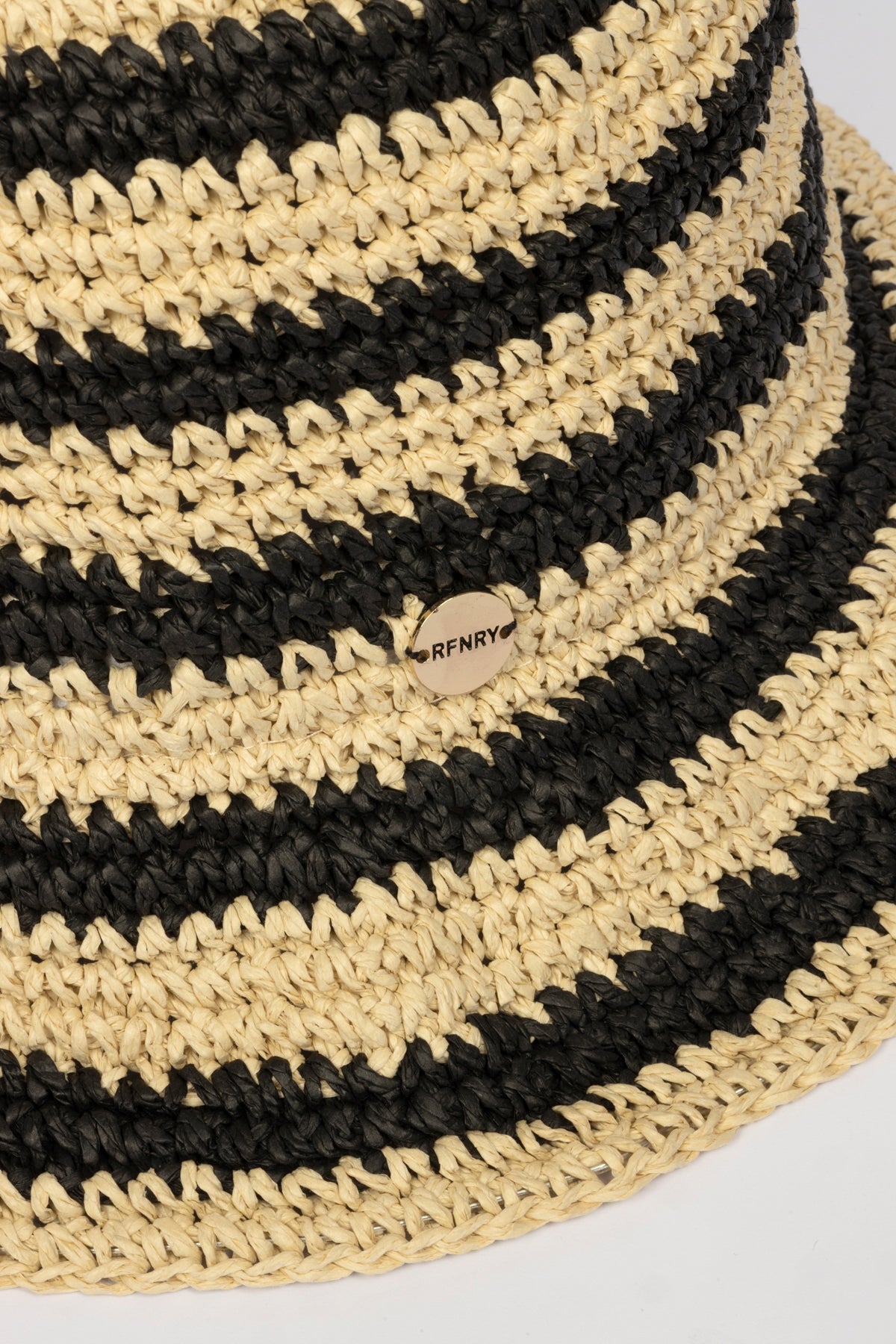 Raffia Stripe Hat Natural