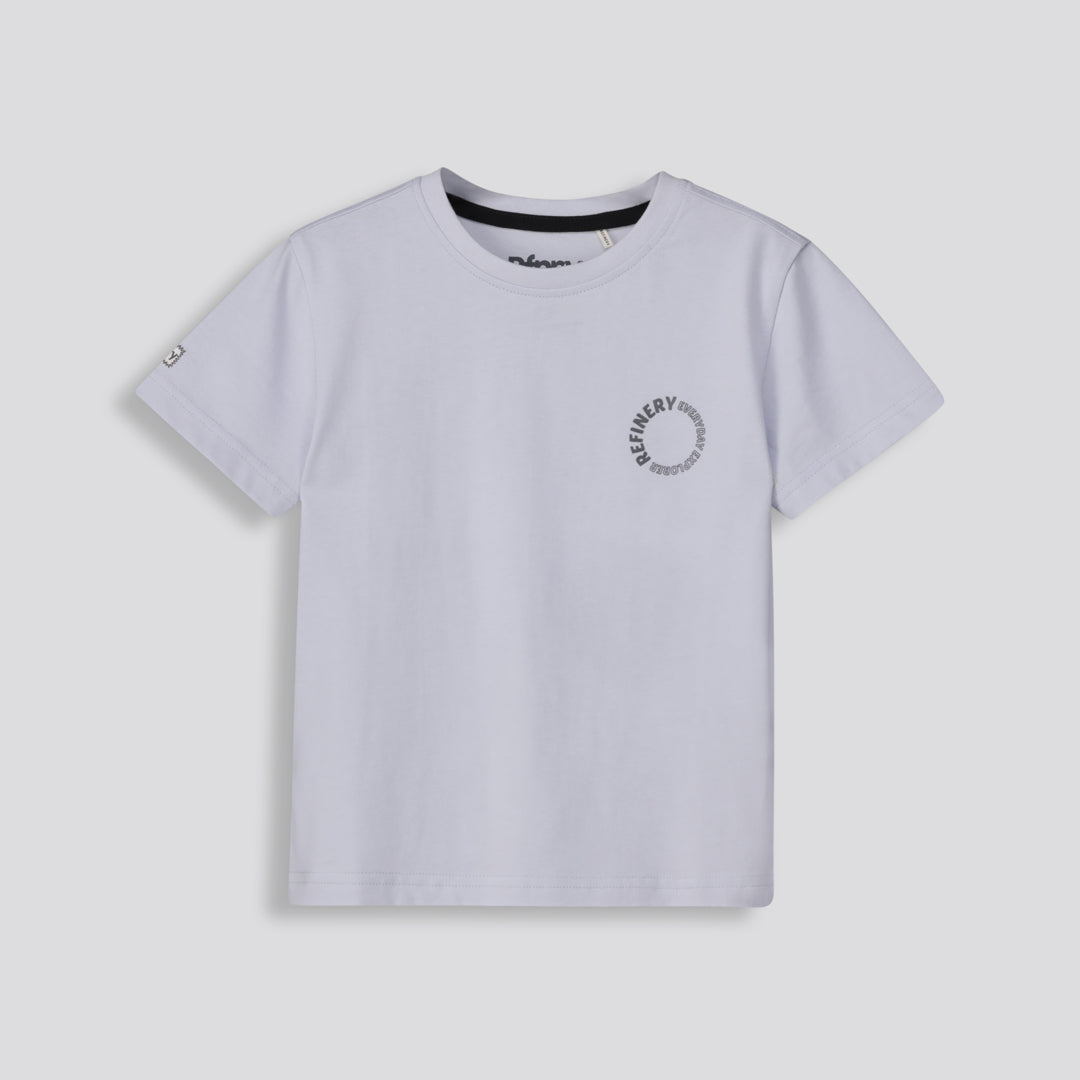 Boys Branded Tee Light Blue