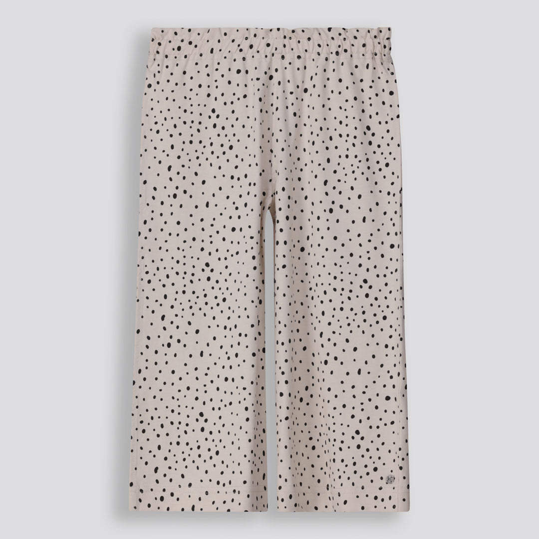 Girls Printed Pants Stone