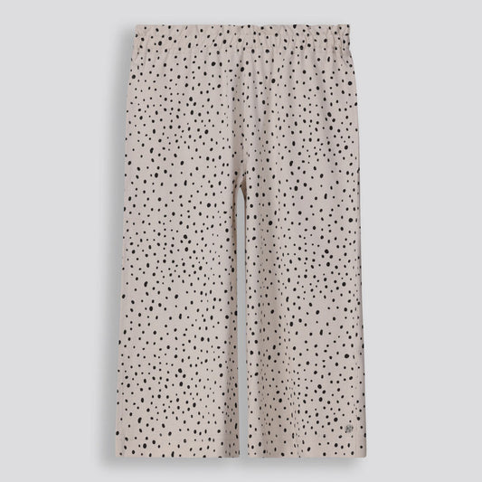 Girls Printed Pants Stone