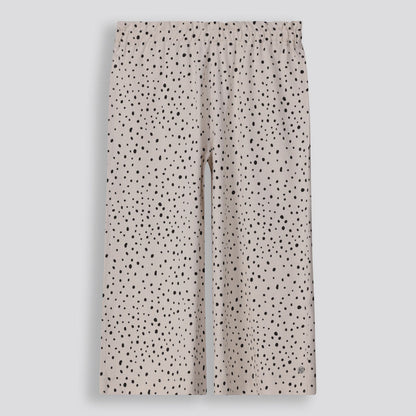 Girls Printed Pants Stone