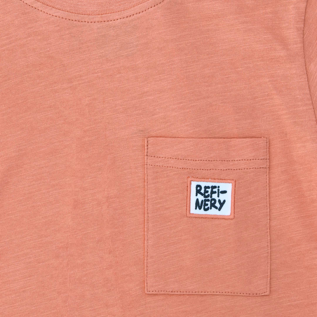 Boys Pocket Tee Rust