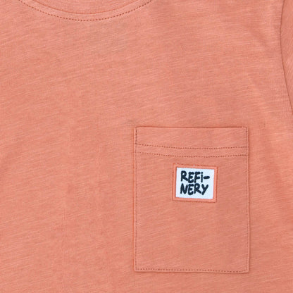 Boys Pocket Tee Rust